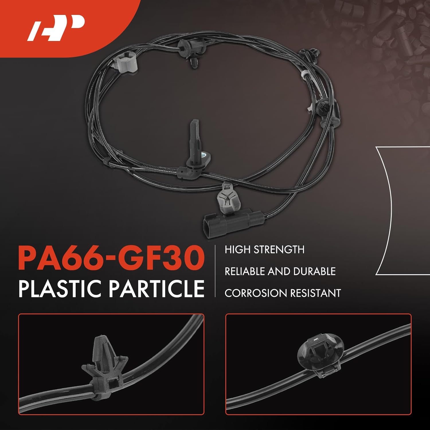 A-Premium ABS Wheel Speed Sensor Compatible with Buick Models - Lacrosse 2012-2014, Regal 2014-2017 - Rear Driver and Passenger Side, 2-PC Set