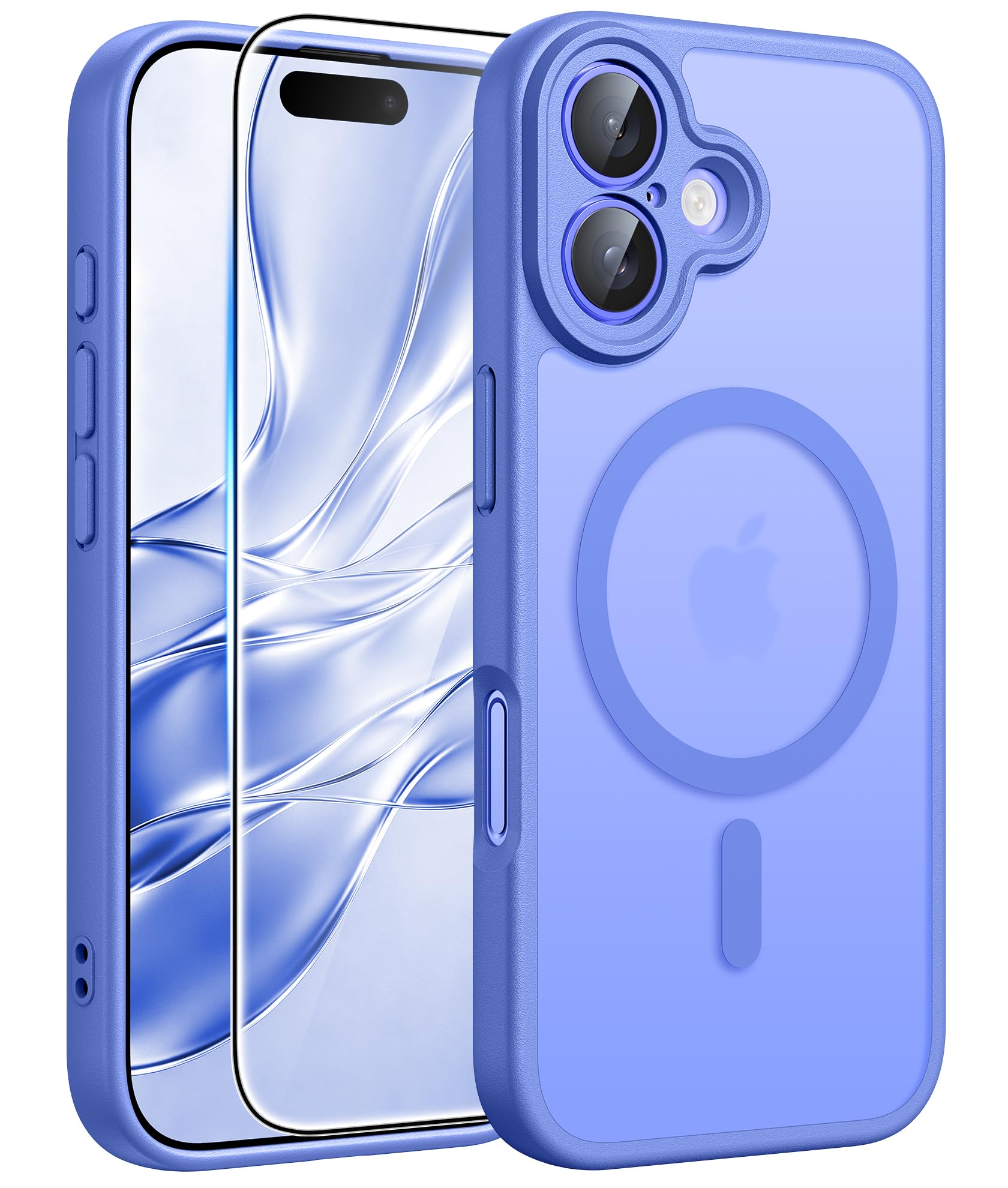 FNTCASE for iPhone 16 Plus Case Ultramarine: Compatible with MagSafe