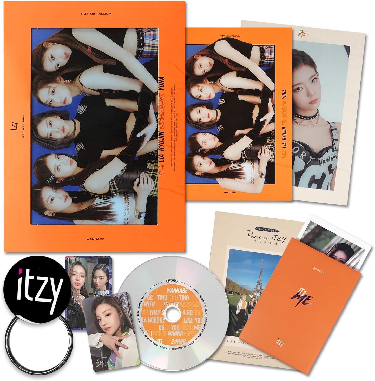 ITZY Album - IT'Z ME [ ME ver. ] CD + Photobook + Cover Postcard + Photocards + Paris ET ITZY Photo Essay + Postcard Set + Official Poster + Free Gift/K-POP Sealed