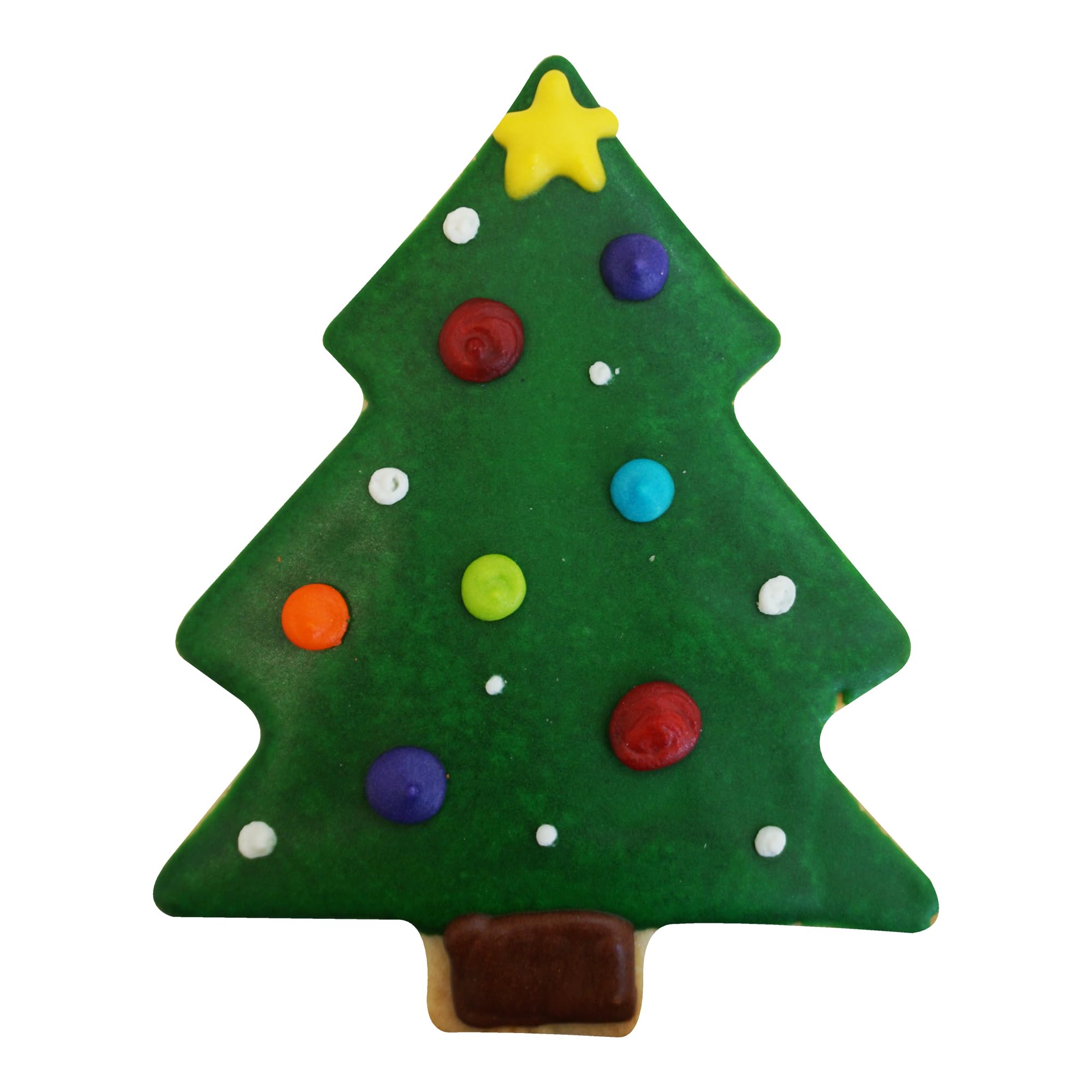 Anniversary House Árbol cubierto de nieve polirresina recubierto cortador de galletas verde, K1101/G, acero de POLIRESINA