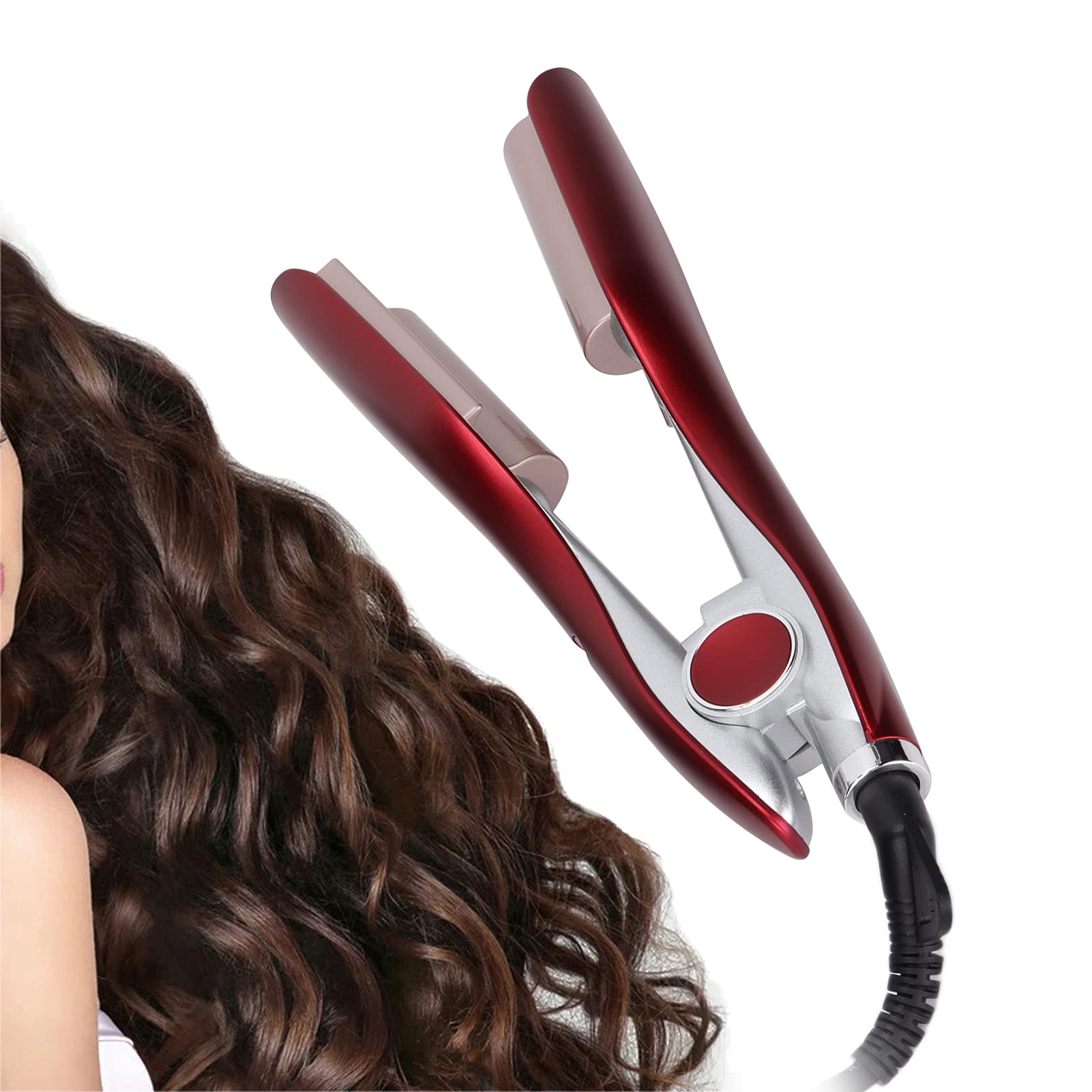Amazon.com : Automatic Lightweight Portable Red Hair Curling  display picture 1