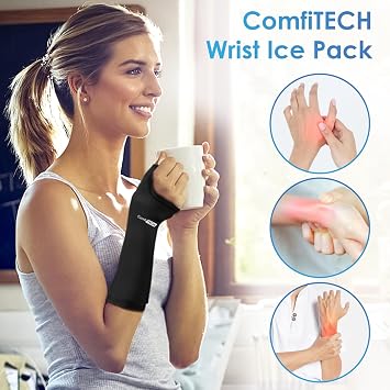 ComfiTECH Cold Cap & Neck Ice Pack Wrap Gel, Head Ice Pack & Cervical Ice Pack for Neck, Care Package for Head & Wrist Ice Pack Wrap for Hand, Thumb & Arm with Extended Coverage, Carpal Tunnel