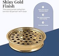 Vista 2 de Communion Ware - Bandeja de comunión Bandeja apilable sagrada para iglesias Suministros para comuniones Bandejas portátiles para comuniones