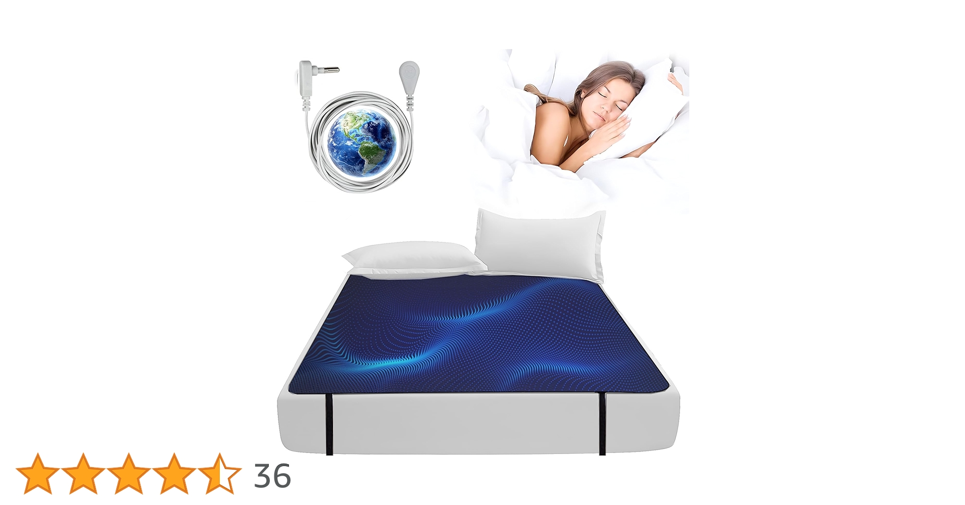 FormiPow Grounding Mat for Bed Queen, 60''x80'' Earthing Mat