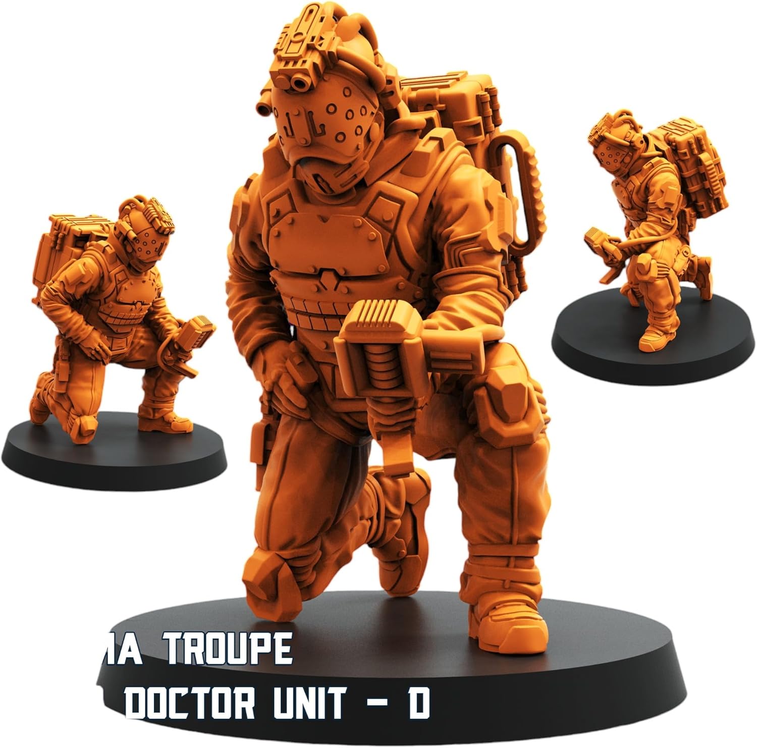 TYL Trauma Team 2 Unpainted Miniature for War Gaming | RPG Scale Figures, Detailed Tabletop Board Game Accessories | Realistic Tabletop Miniatures (E, 32mm)