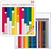 Sakura Crayons Coupy Colored Pencils, 24 Colors, PFY24