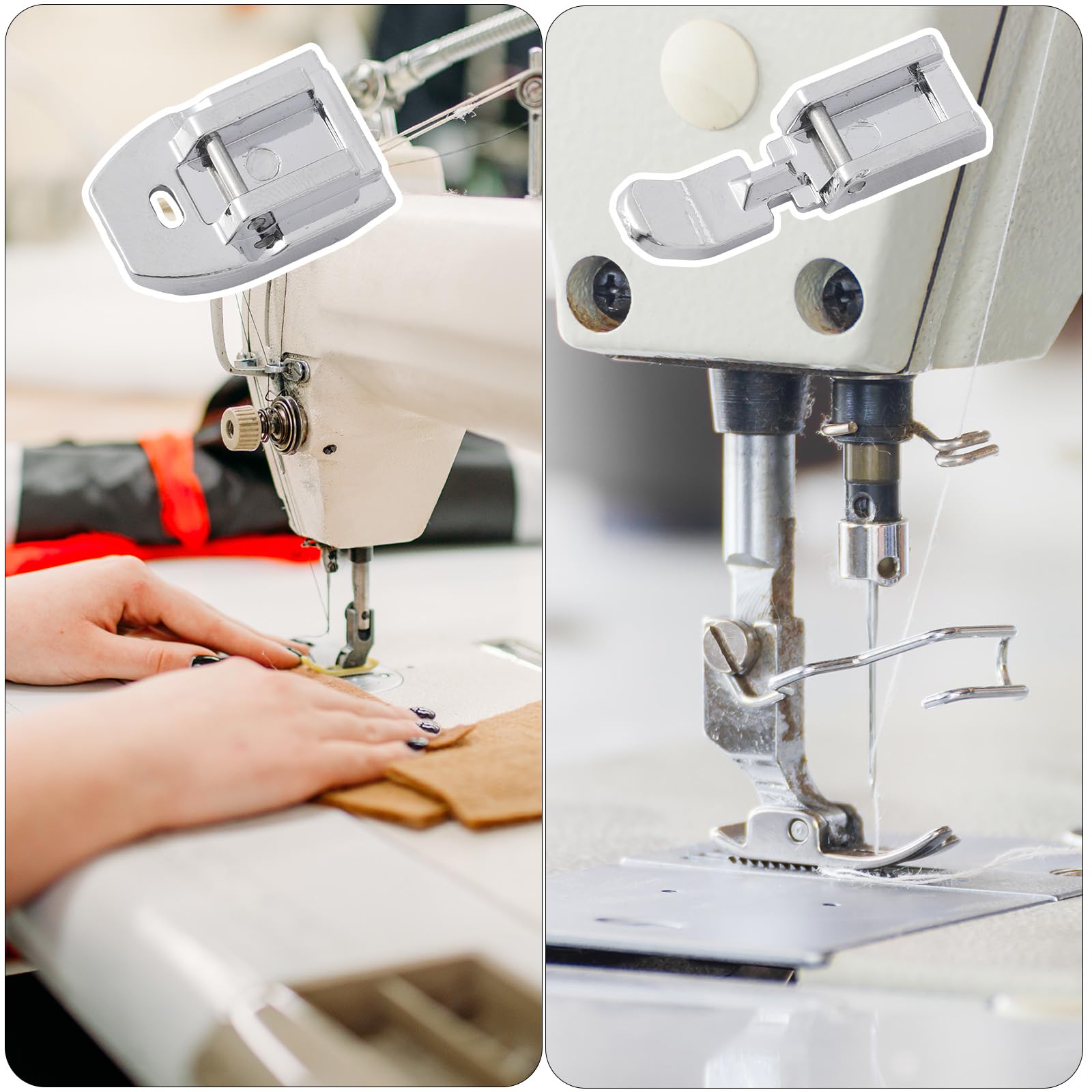 Amazon.com: 4pcs Zipper Presser Feet, Durable Wide Narrow