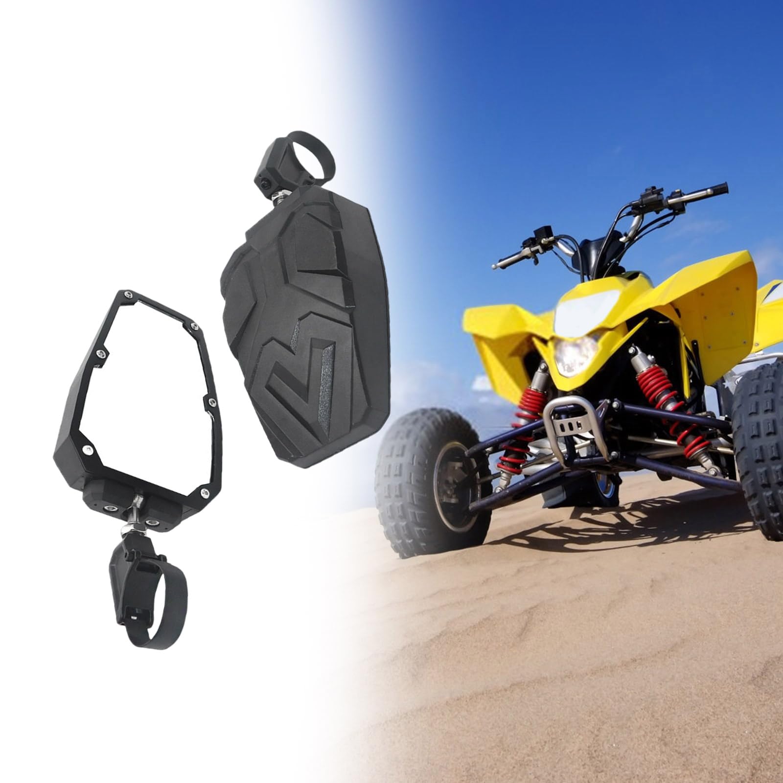 Reflectores laterales UTV, adecuados para barra antivuelco de 1.75 a 2 pulgadas, ayuda de conducción de apoyo, para varios terrenos, fácil instalación, reflectores laterales en todos los