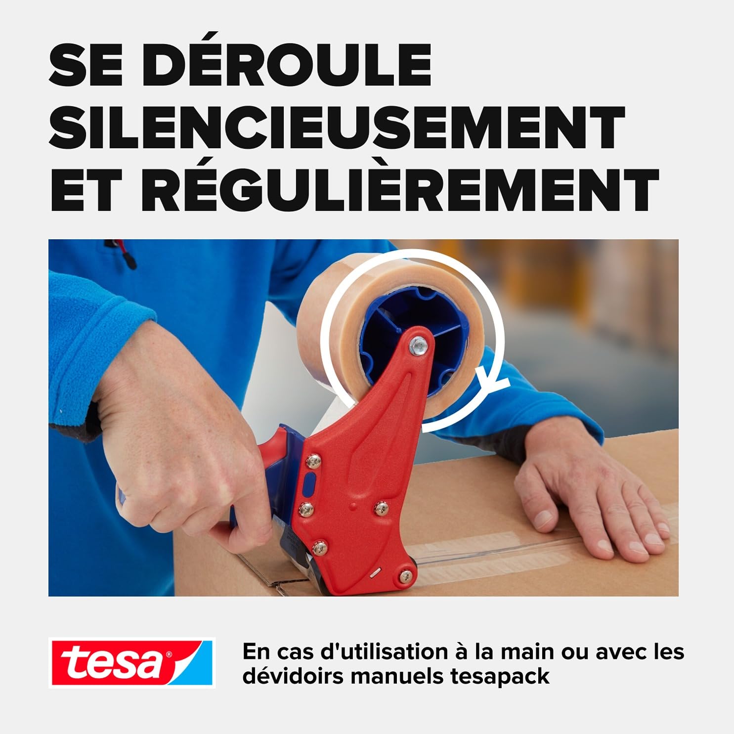 tesapack 4124 Ruban adhésif colis PVC - 66 m x 50 mm - transparent - 6 rlx