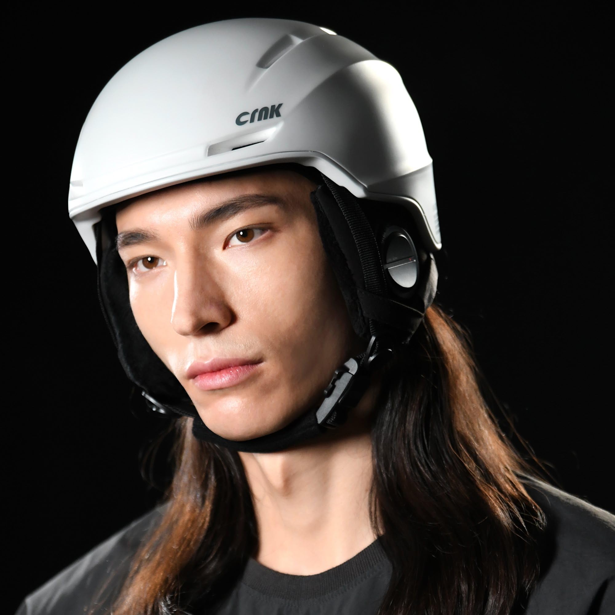 CRNK Skadi Casque de Ski Bluetooth - Casque Ski Homme - Casque Ski Femme - Casques de Ski - Casque Snowboard - Ski Homme - Casque de Ski Homme - Ski Bluetooth - Casque Ski Blanc - Noise Cancelling