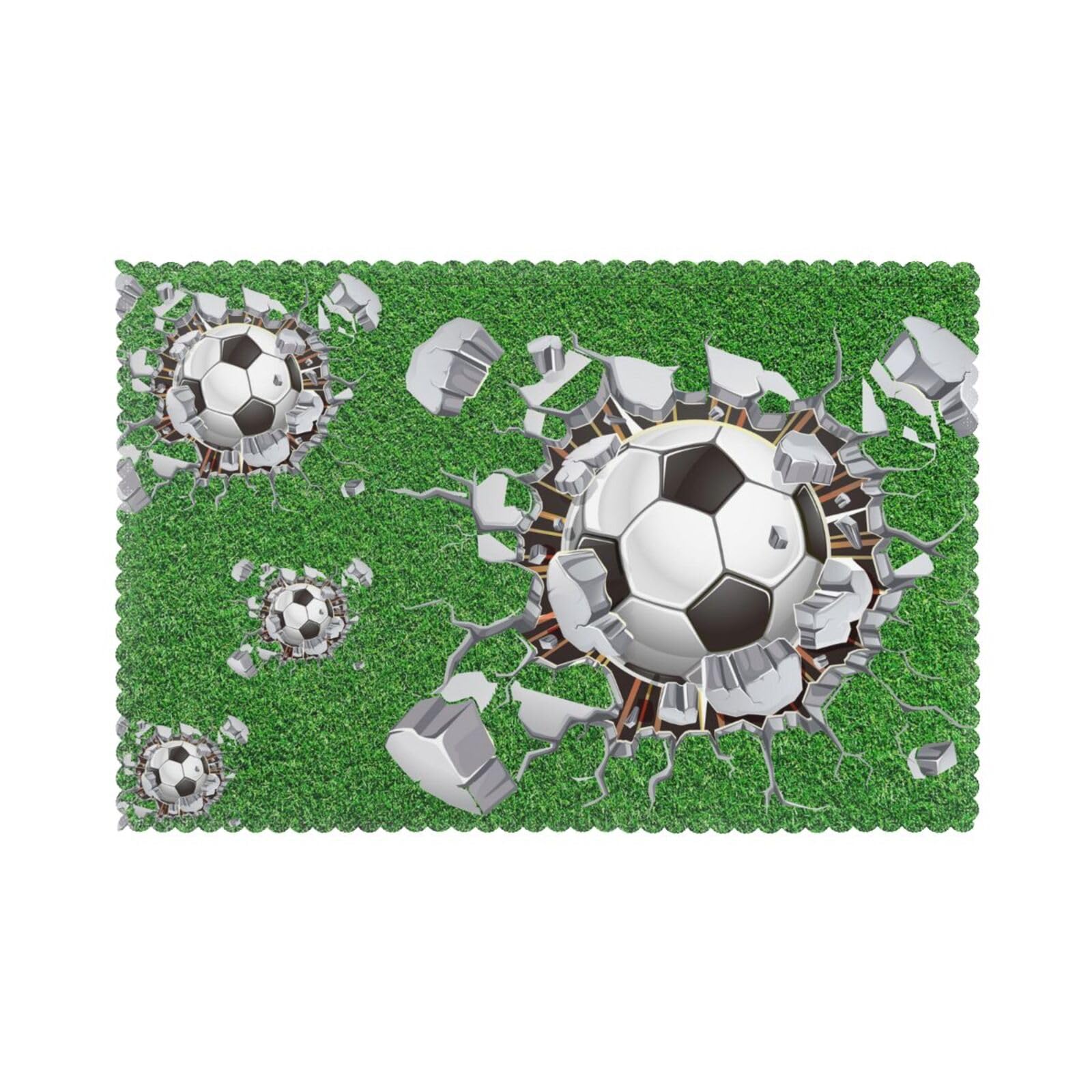 Set de table football lavable pour anniversaire enfant et repas de match