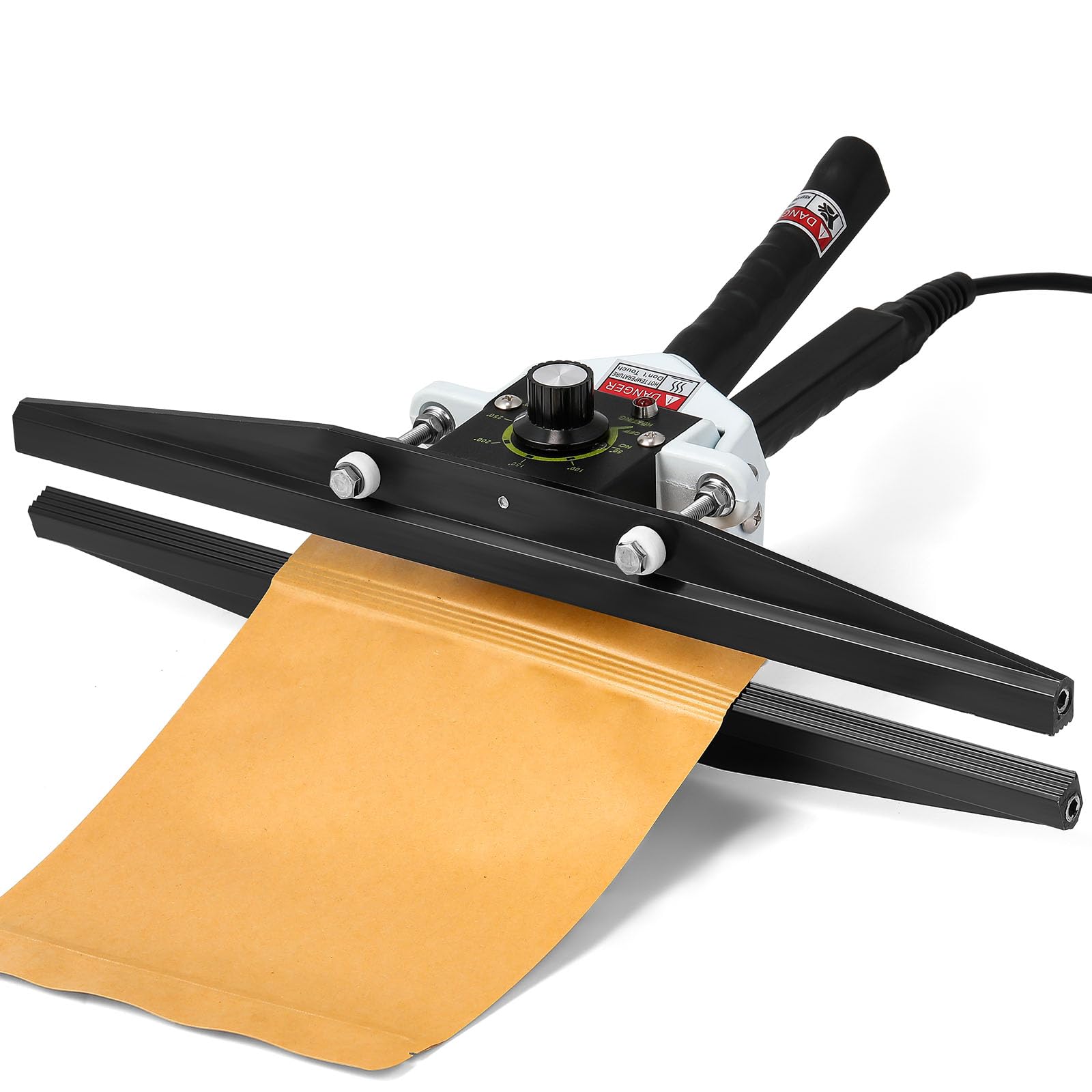 Hanchen Selladora Térmica 600W Sellador de Tipo de Pinza Portátil Máquina para Sellar Bolsas/Películas de Aluminio con Longitud de Sellado 400mm