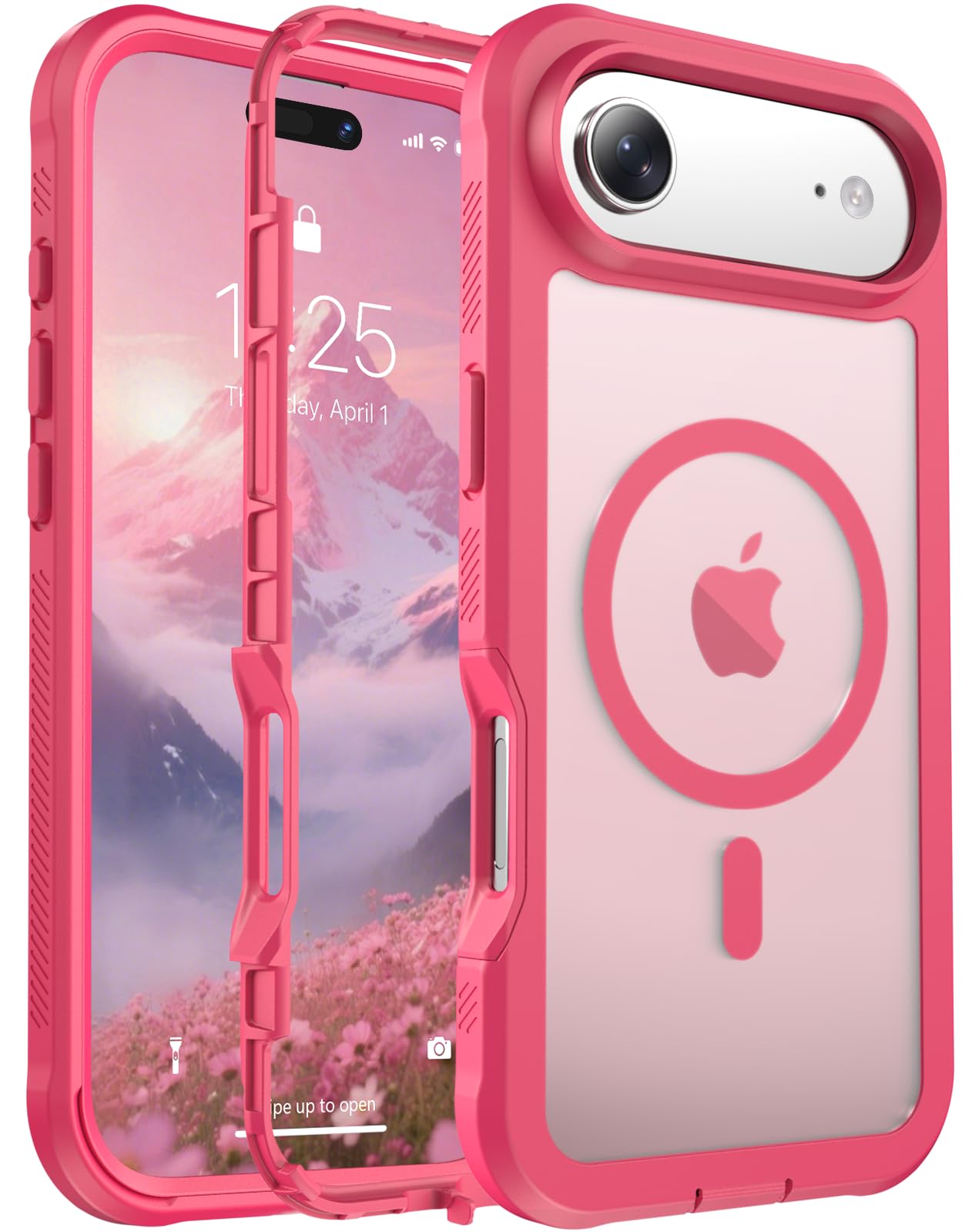 jaroco Magnetic for iPhone Air Case Heavy Duty Protection Rose