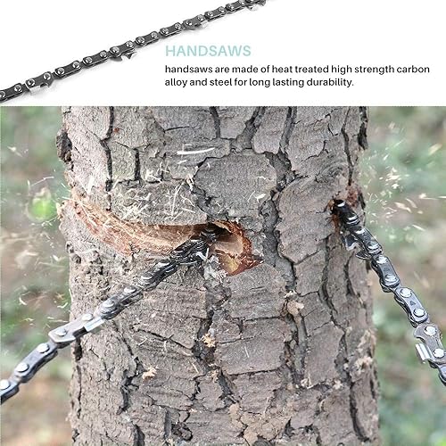 Miniatura 2 de Motosierra de mano y bolsillo para supervivencia de 29 pulgadas. Motosierra plegable para supervivencia con dientes fuertes y filosos para camping,