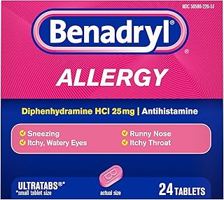 Ultra Tabs Size 24s Benadryl Ultra Allergy Relief Tablets 24ct