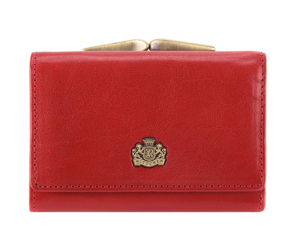 WITTCHEN Billetera | Tamaño: 8 x 11 cm | Material: Cuero de Grano | Color: Rojo | Colección: Arizona | 10-1-053-3