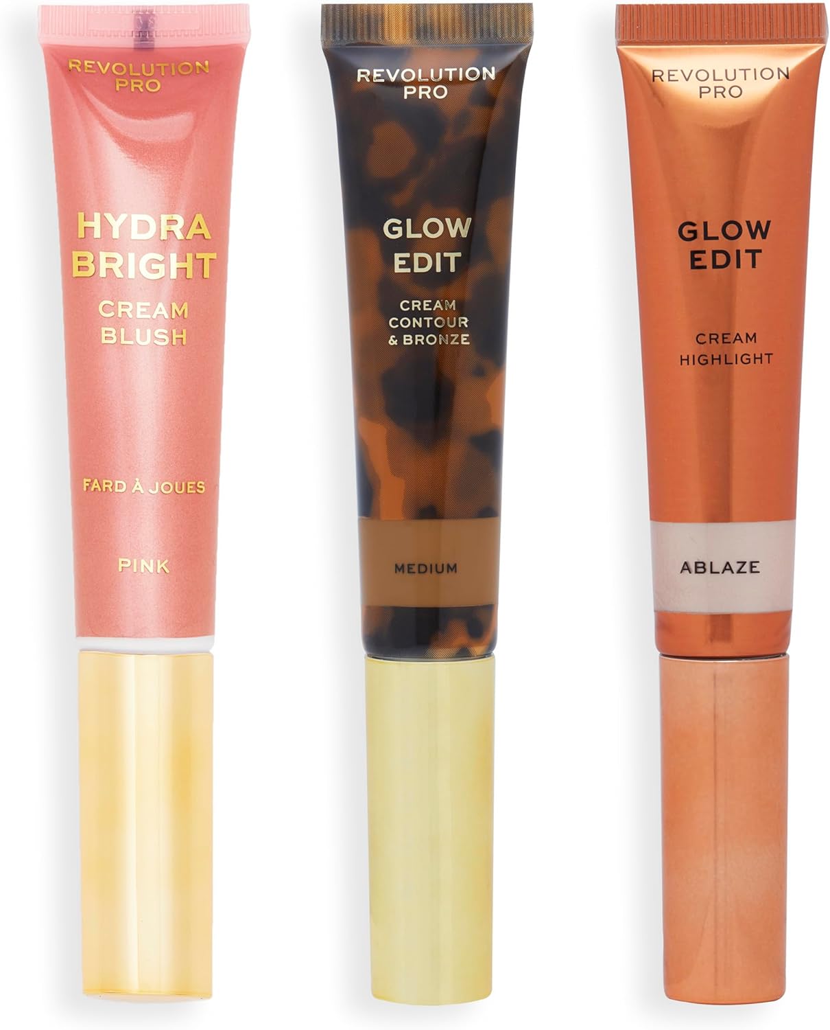 Pack de contorno, colorete e iluminador Revolution Pro Cream Wand Trio por 6,45€ ¡¡68% de descuento!!