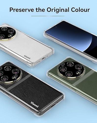 Miniatura 3 de Funda para Mi Xiaomi 13 Ultra Clear TPU Cuatro Esquinas Cubierta Protectora Transparente Suave