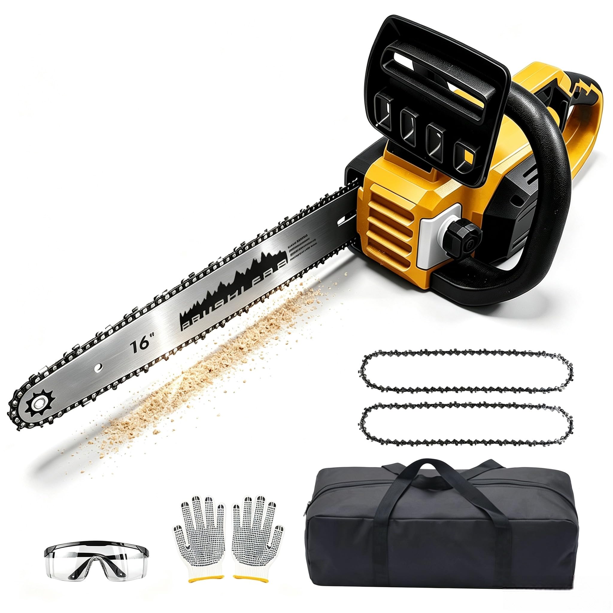 16-Inch 40V Electric Chainsaw Cordless for Dewalt 2x20V Battery, Tool Only | 1200W Cordle…