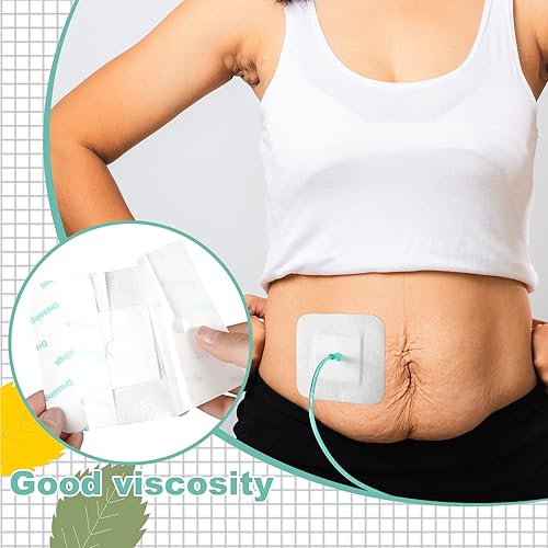 Miniatura 6 de Almohadillas para tubos de alimentación de 4 x 4 pulgadas, vendajes adhesivos de drenaje dividido para catéter PD G, cubiertas de tubos de diálisis,