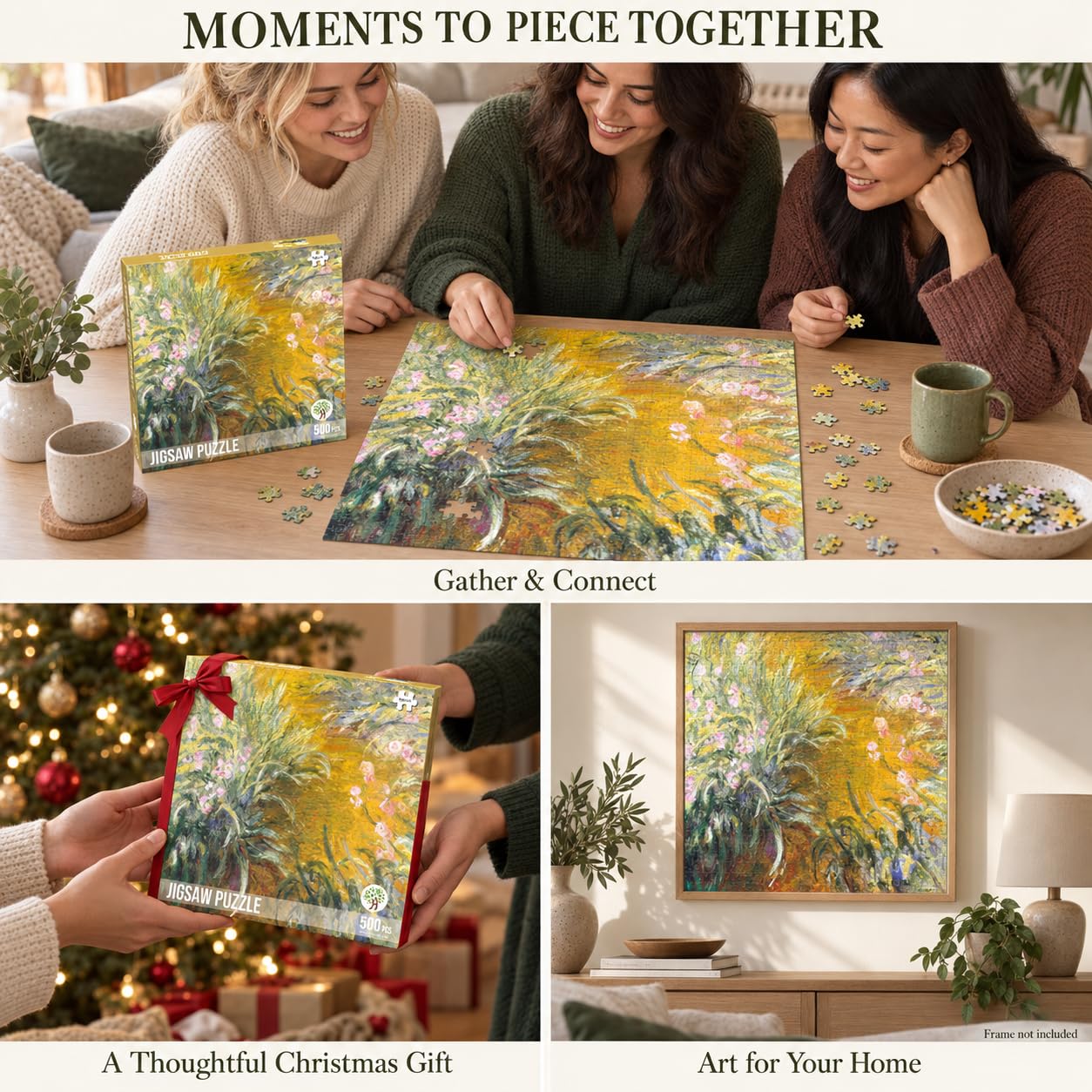 Claude Monet Puzzle per Adulti Il Sentiero Attraverso Le Iris 500 Pz