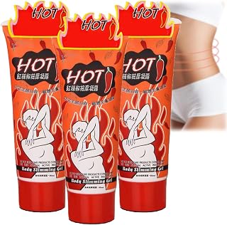 ThermX 7-Day Chili Fat Burning Cream, Thermx 7-Day Chili Cream, Thermx Cream, Red Pepper Body Weight Loss Massage Fat Heat Gel Cream, Burn Belly Fat in 1 Week (3 Pcs)