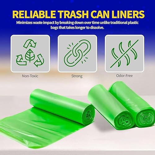 Vista 13 de Pet Fit For Life Bolsas de basura grandes, 3 rollos de plástico para cestas de basura para perros con 10 bolsas de basura pequeñas en cada rollo, 30