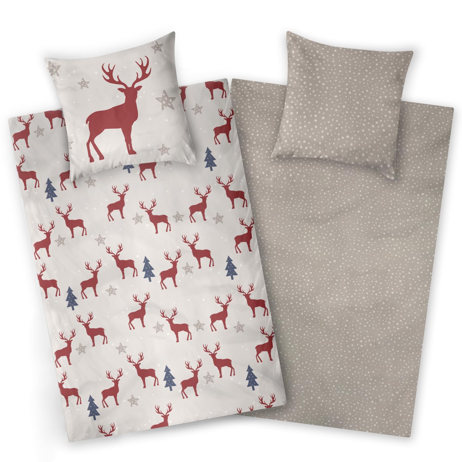 Housse de couette flanelle chaude 135x200 pour literie hiver enfant adulte