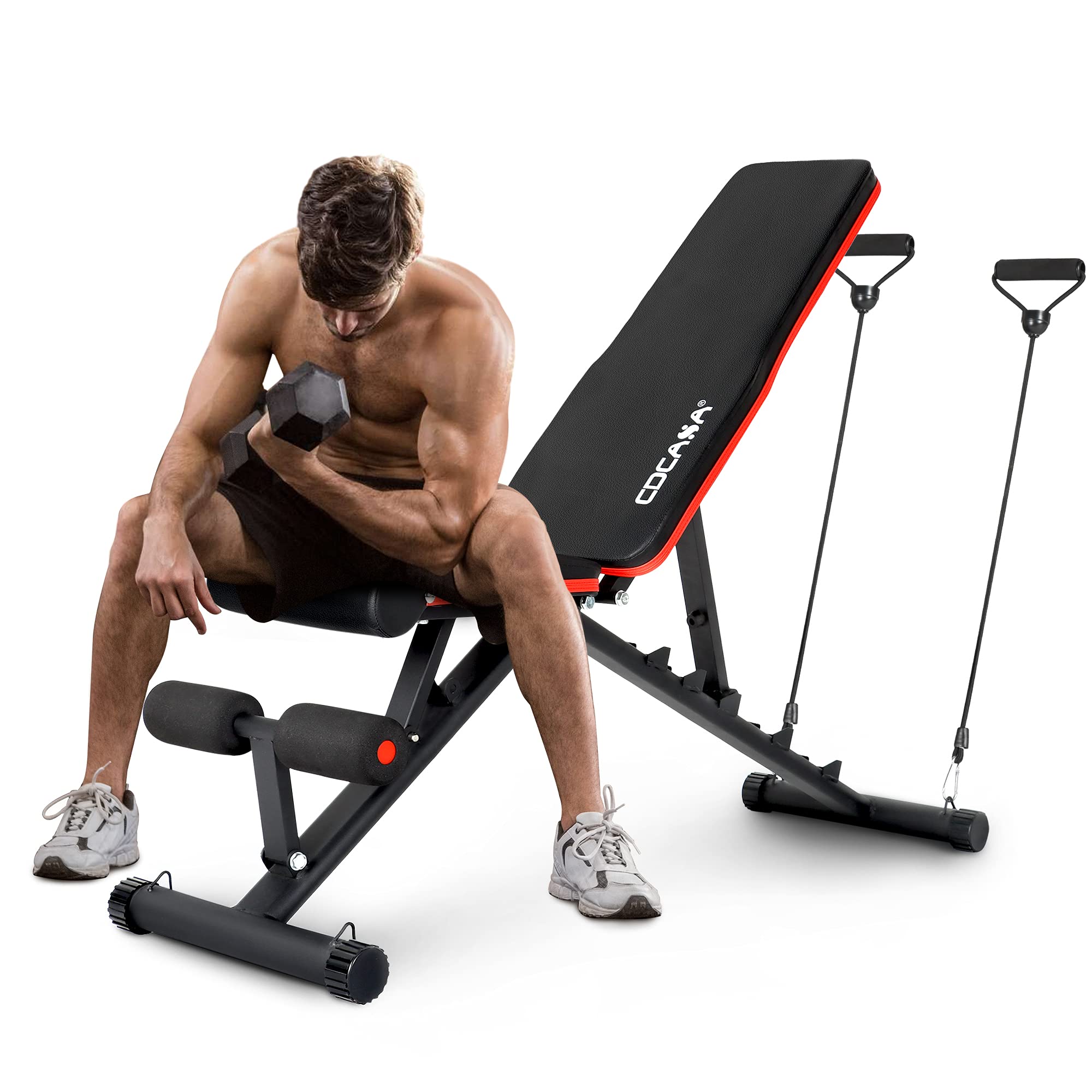 Buy CDCASA Adjustable Weight Bench, Strength Lifting Bench Press