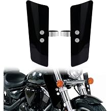 Fork Wind Deflectors for Honda Shadow Kawasaki Vulcan Yamaha V-Star | for Shadow/VT1100/VT750/ VTX1300, Kawasaki Vulcan/VN1500, Yamaha V-Star/XV950/XVS1100/ XVS1300 Bolt-on. Pair incl.