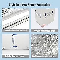 Vista 4 de Enfriadores de envío perecederos de 7 x 6 x 10 pulgadas, pequeña caja térmica aislada para alimentos congelados, paquete de 4 cajas de cartón