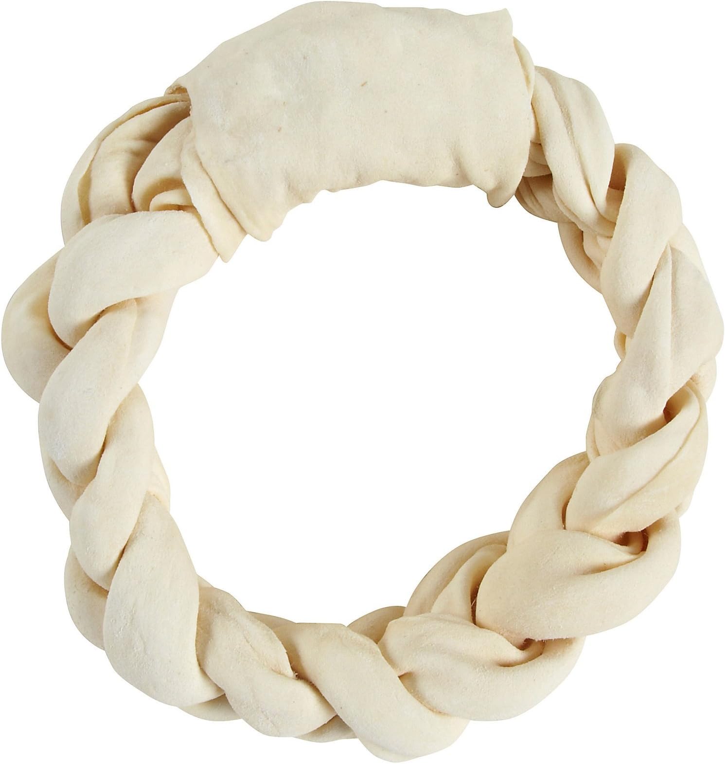 8" Chunky Chew Natural Braided Ring Shr/Decal