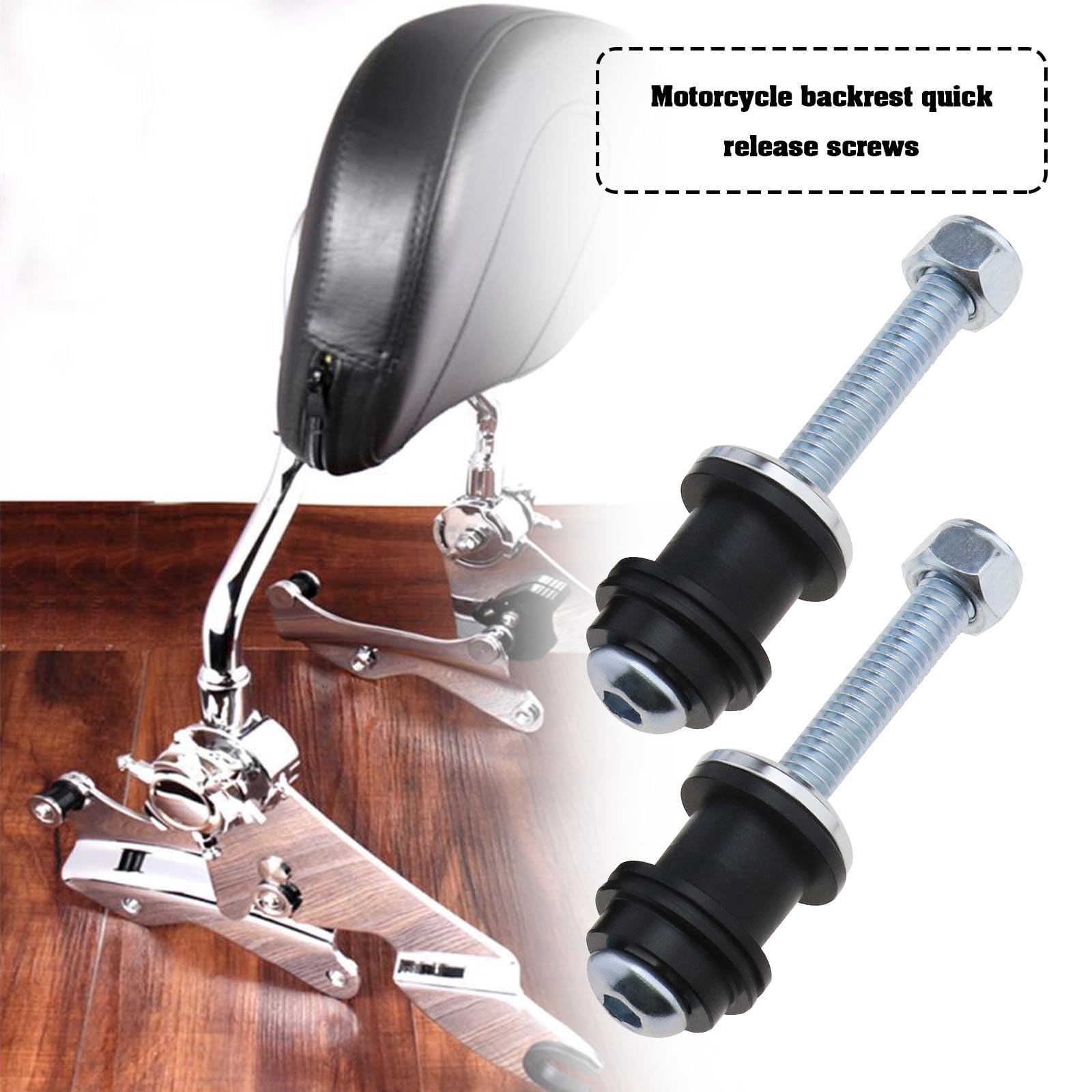 Sissy Bar Amovible Moto Sissy Bar Pièces de Fixation Matériel Kit pour Modèles XL 2004-2023 (sauf XL1200CX) Accessoires de Moto