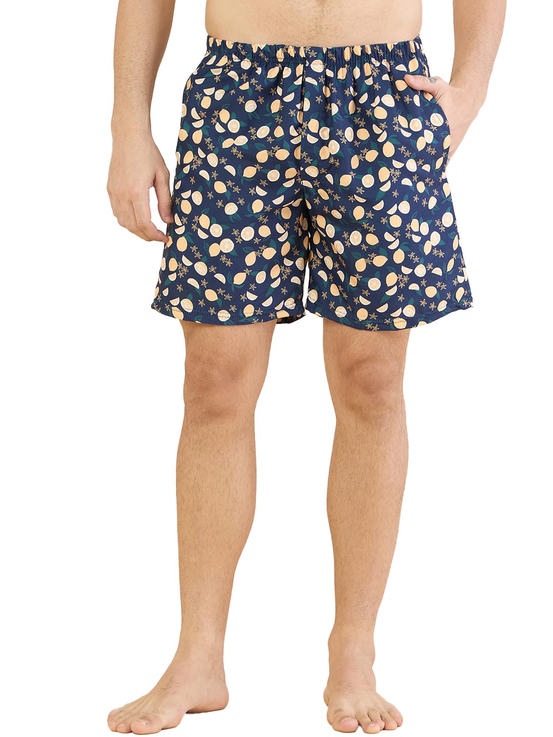 bearbrother Men Regular Fit Navy Printed Boxer-picture-19