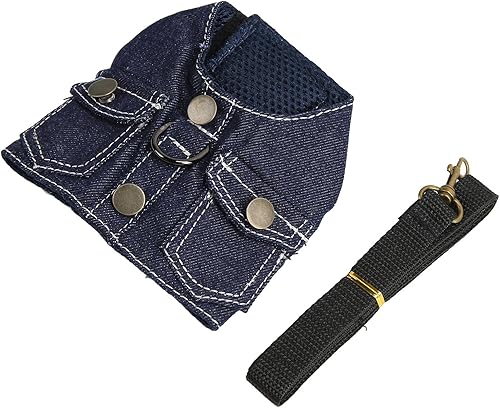 Miniatura 4 de ZLXHDL Arnés para perro con correa multifunción para perro, ligero, suave y ajustable, no ahorca, a prueba de escape, chaleco para mascotas, chaleco