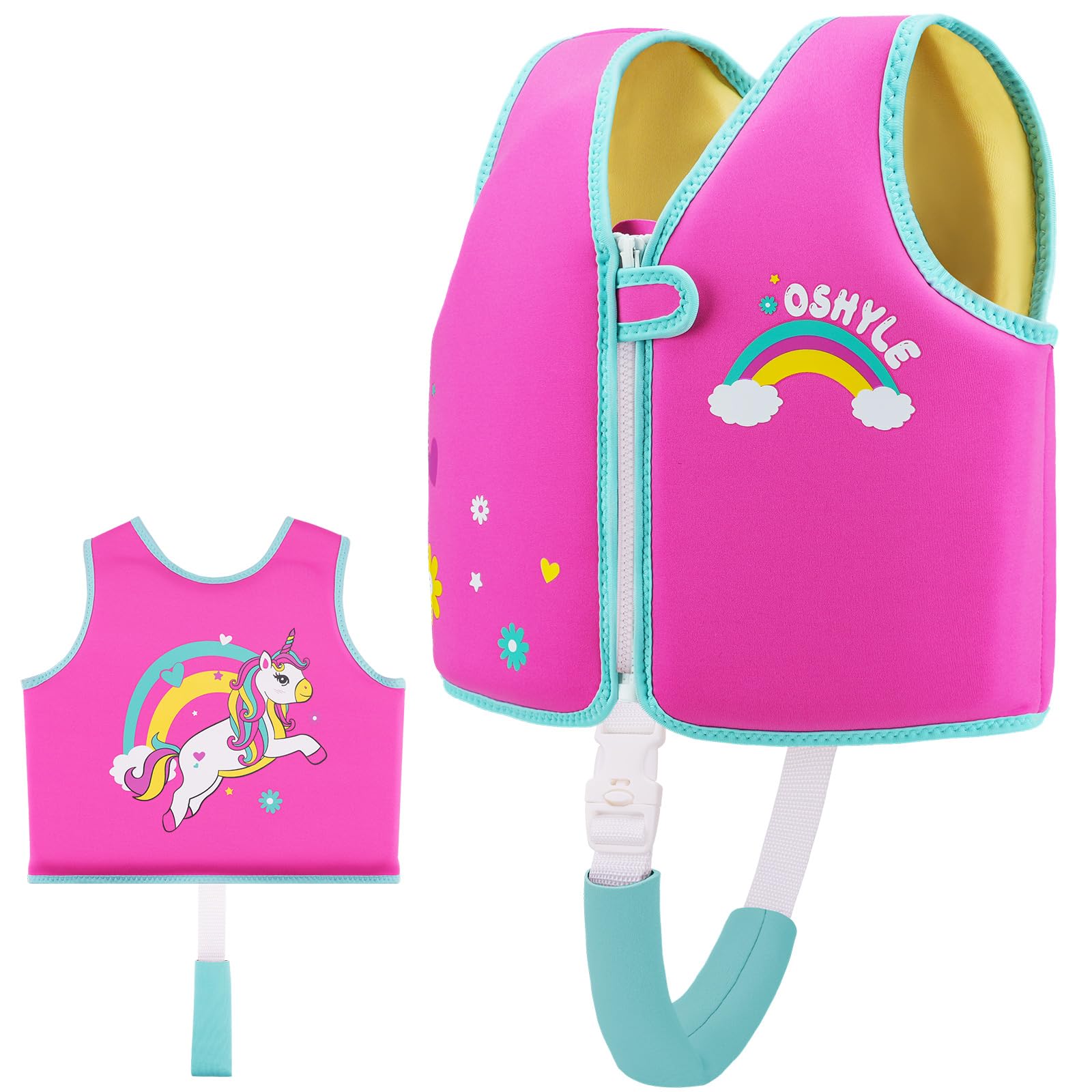 OSHYLE Giubbotto da Nuoto in Neoprene per Bambini - Aiuto Ideale per Il galleggiamento per Bambini
