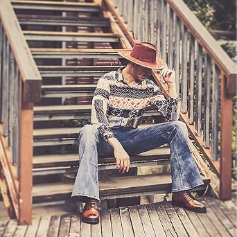 Mens Bell Bottom Jeans 70s Outfits for Men,Mens Bell Bottoms Disco Pants Bell Bottom Pants Jeans for Men