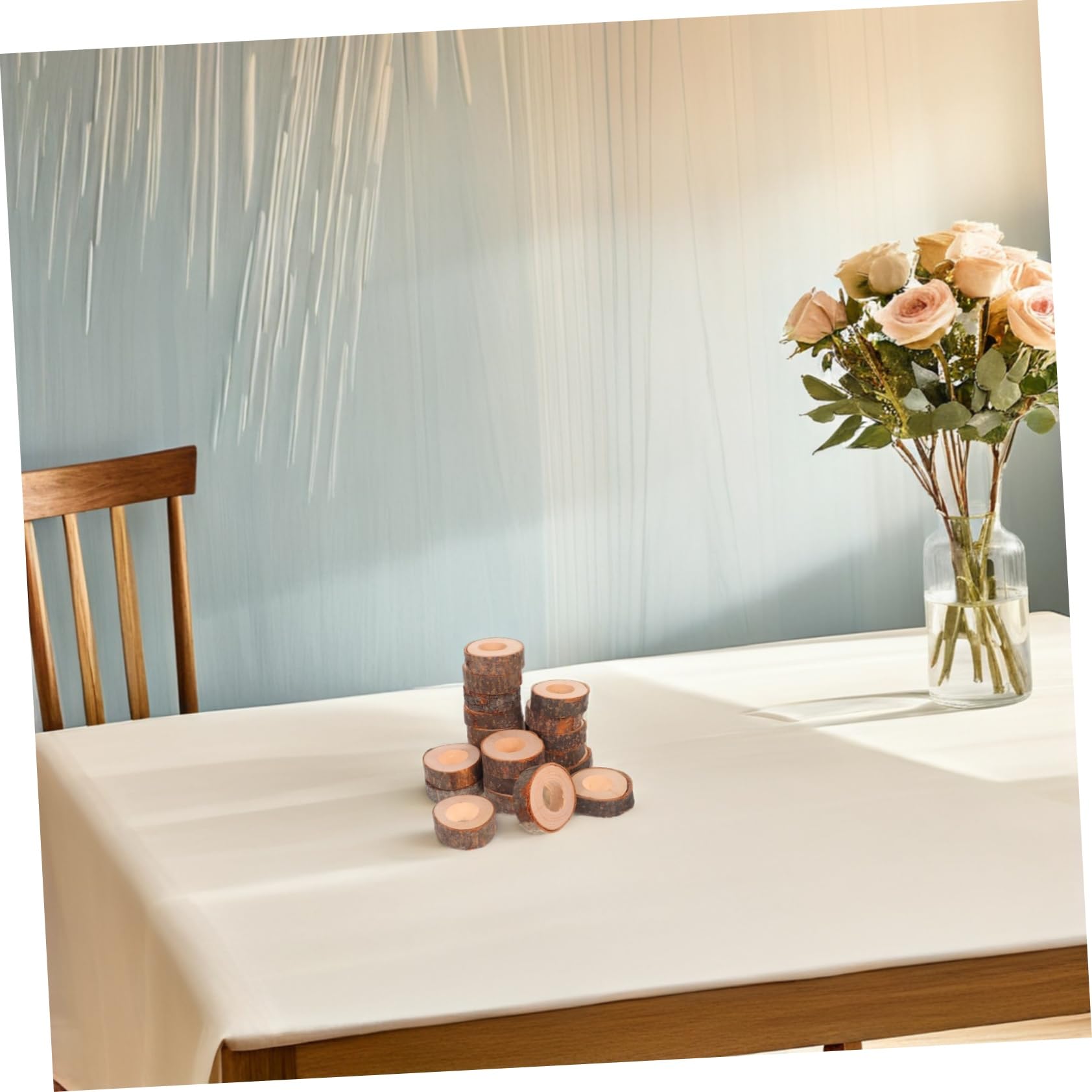 GALPADA 20 Pezzi Porta Tovaglioli in Legno Naturale Rustic Serviette Rings per e Feste Supporti in Legno Versatili per Matrimoni e Decorazioni Tavola