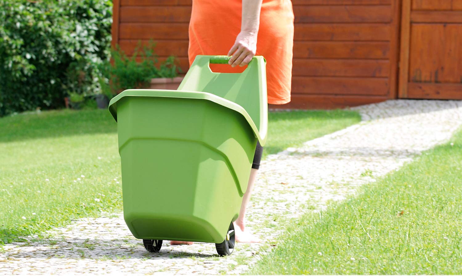 Prosperplast Gartenwagen "Load & Go" 95 L in olivgrün 79,9 x 59,3 x 72,4 cm