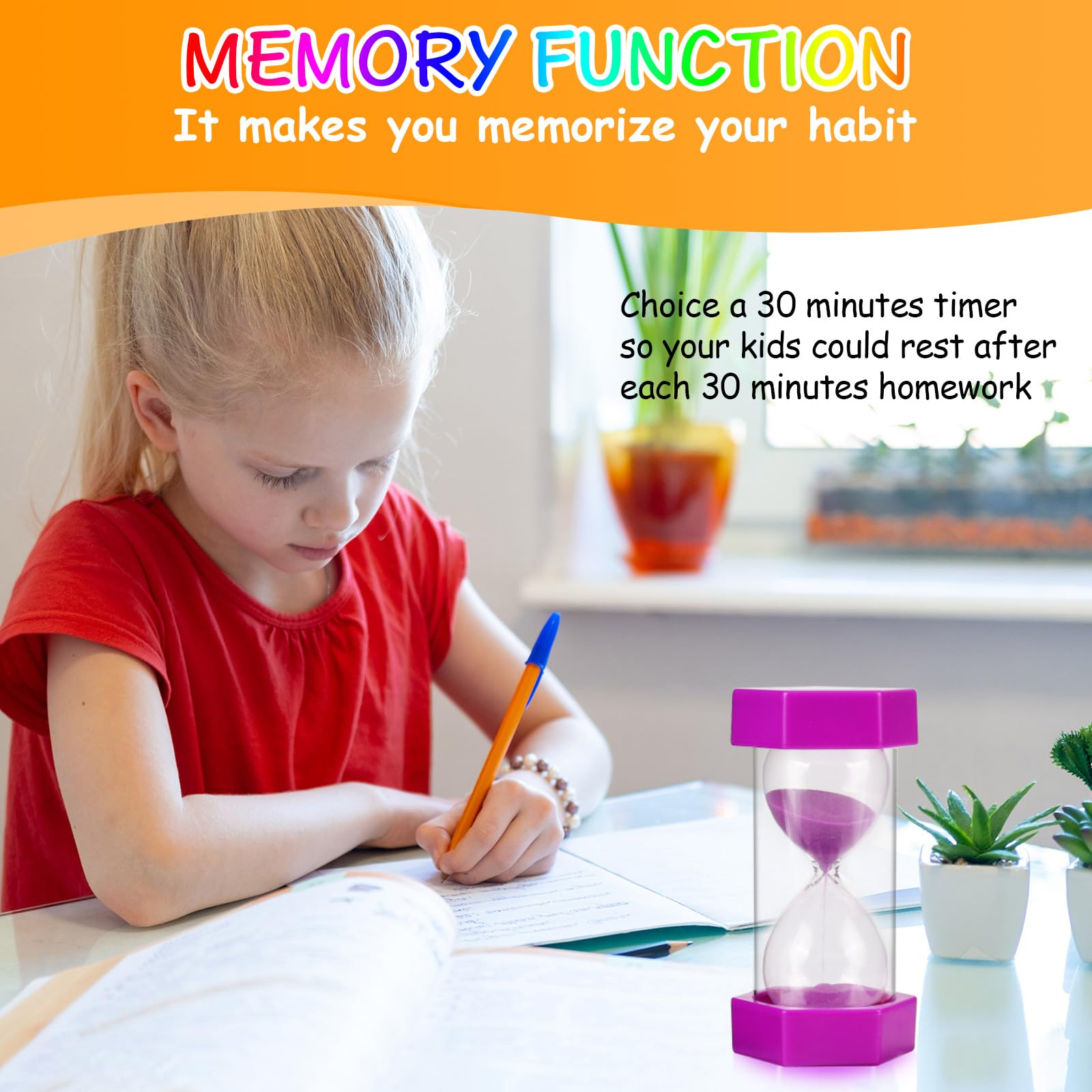 Foydream 6er Set Sanduhren Für Kinder - Bunte Timer 1-30 Minuten Für Zähneputzen & Spiele