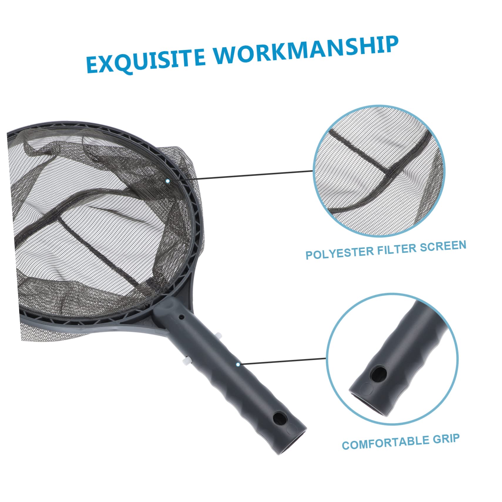 TOYANDONA 3 Pièces Épuisette de Nettoyage pour Piscine Outil de Nettoyage pour Étang Filtre Débris avec Maille Fine et Odeur