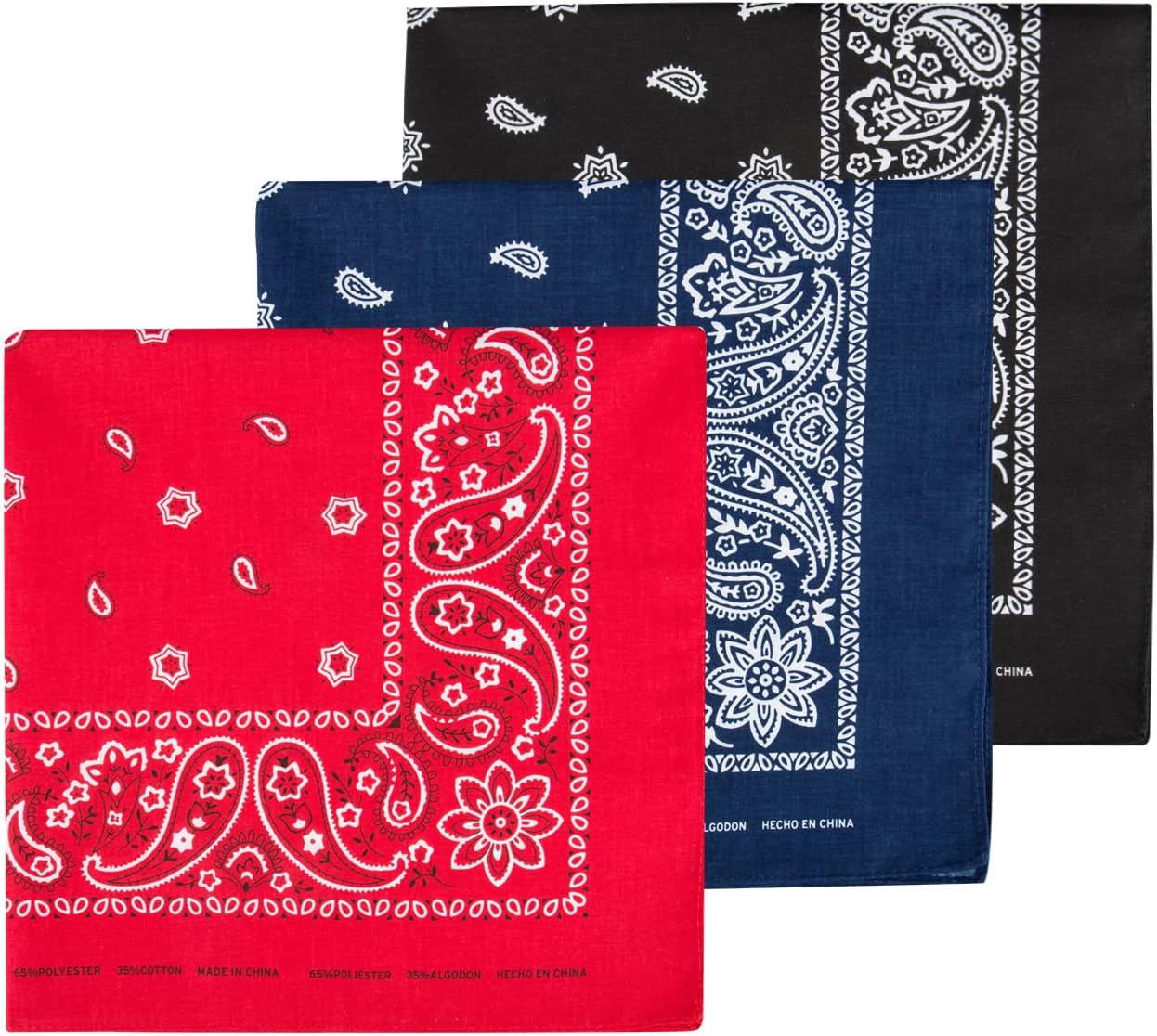 Levi’s All-Gender Multi-Purpose Bandana Gift Set – Headband, Wrap, Face & Neck Coverage
