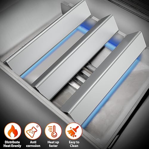 Miniatura 7 de Uniflasy 7635 15.3 Inch Flavorizer Bars for Weber Spirit I and II 200 Series Replacement Parts,Spirit E210 S210 E220 S220 Gas Grills with Front