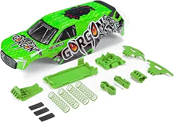 ARRMA Gorgon Painted Decaled Trimmed Body Set (Green), ARA402356