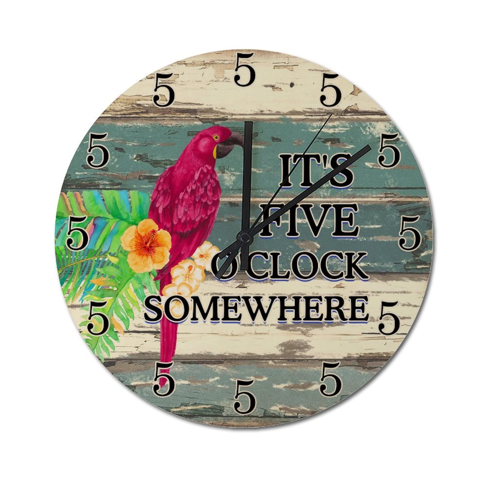 Horloge murale cuisine et salon au design estival pour une ambiance conviviale