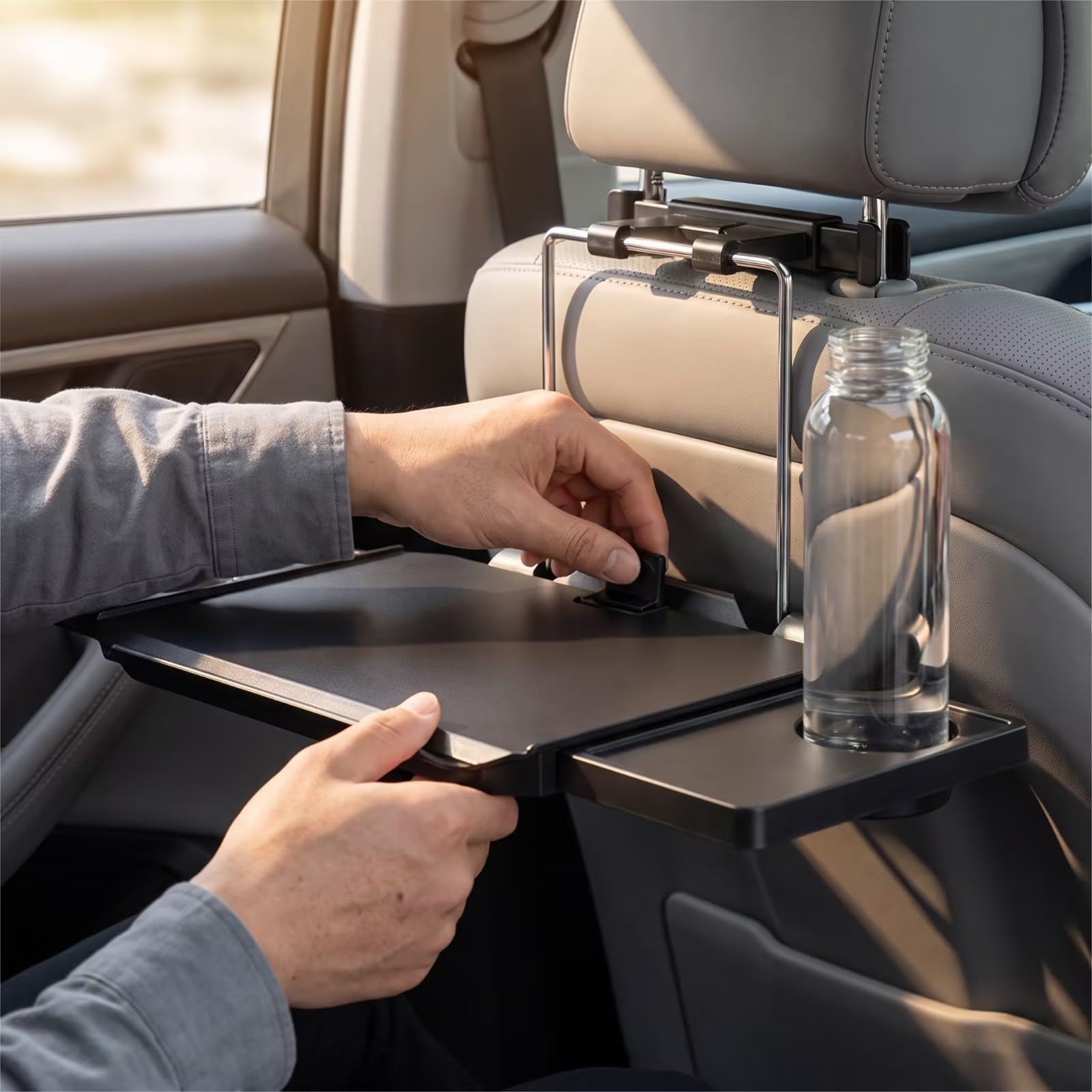 Banja Via Coche | Estable, Mesa Plegable para Asiento Trasero, Universal, Organizador Asiento Trasero con Mesa Plegable