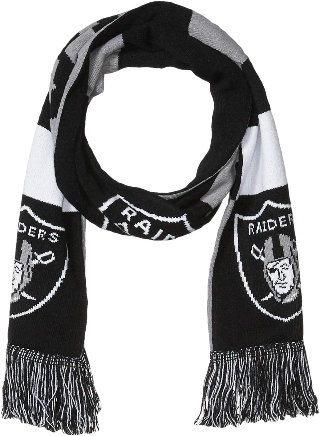 FOCO NFL unisex-adult 2019 Reversible Colorblock Cropped Big Logo Scarf