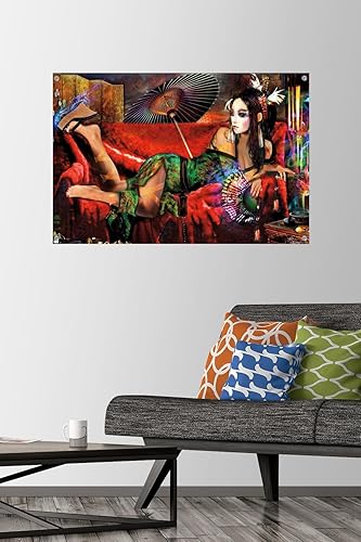 Miniatura 8 de Trends International Jumbie - Geisha Wall Poster, 14.72" x 22.37", Premium Poster & Push Pin Bundle