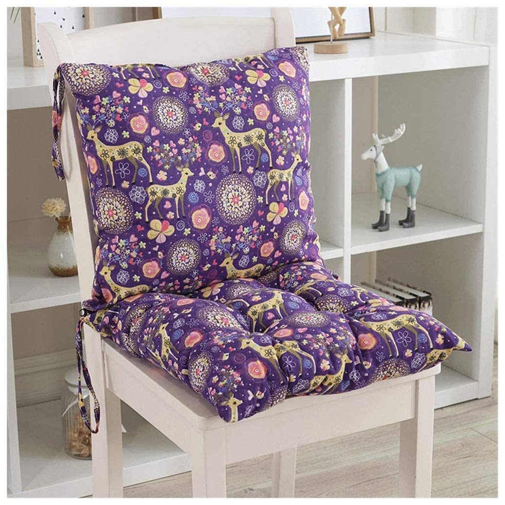 Coussin de chaise avec dossier ergonomique matelassé pour un confort optimal au jardin