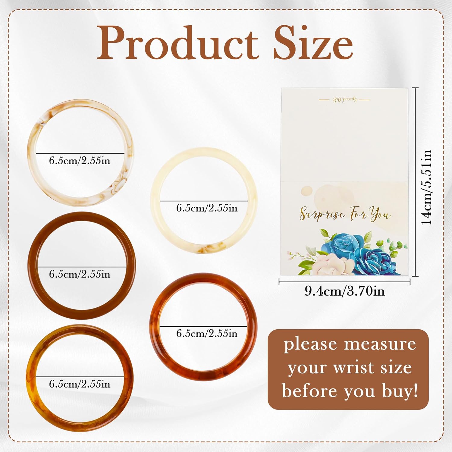 Mantveil 5Pcs Chunky Resin Bangle Bracelets for Women, Stackable Acetate Wide Geometric Acrylic Resin Bangles, Tortoise Shell Plastic Wristband Bracelet Statement Jewelry - Image 3